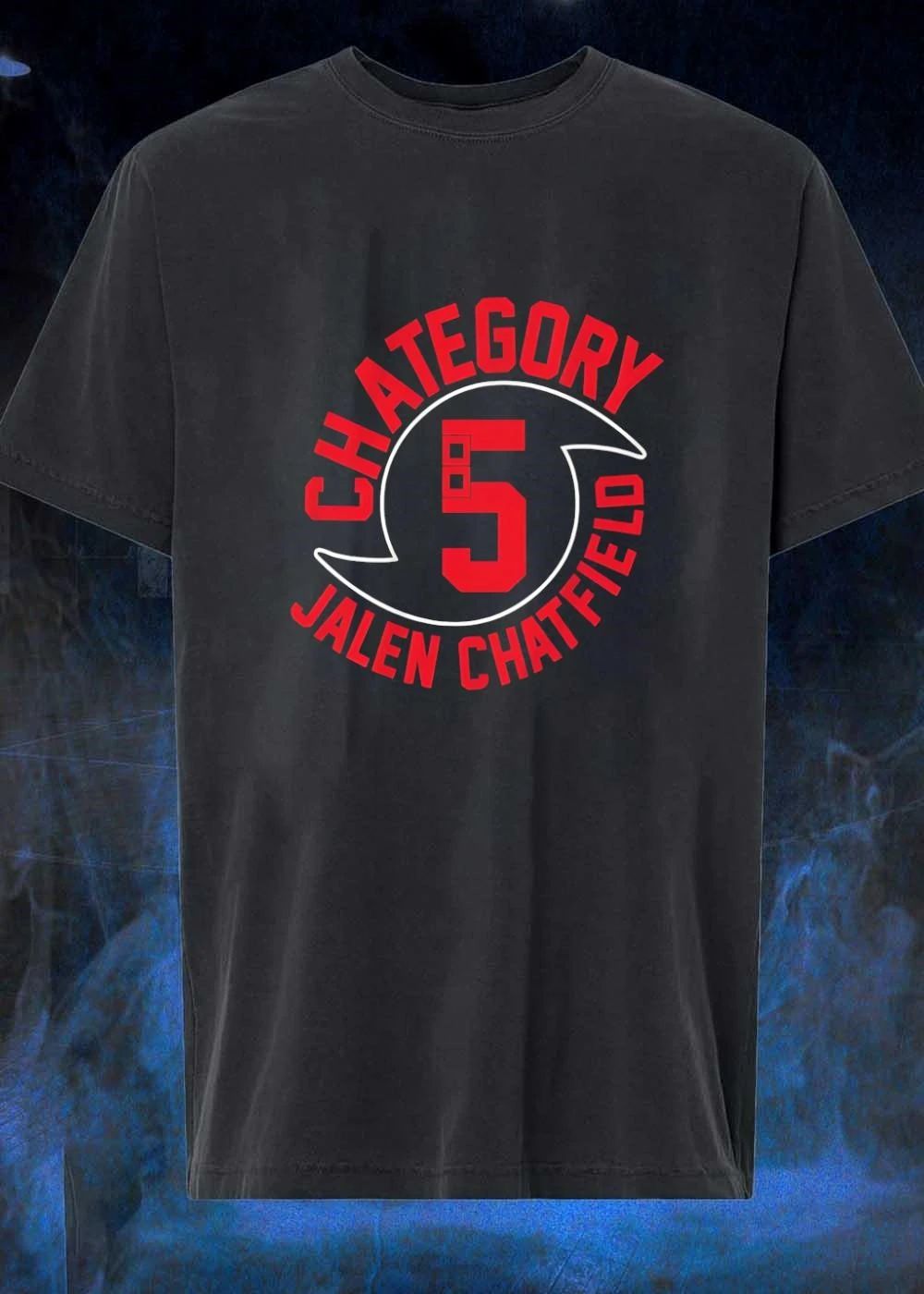 NHL Player Apparel, Jalen Chatfield Chategory 5 Carolina Hurricanes T-Shirt
