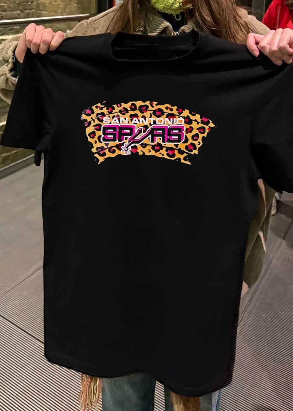 Spurs Leopard Print Fan Apparel San Antonio Spurs T-Shirt