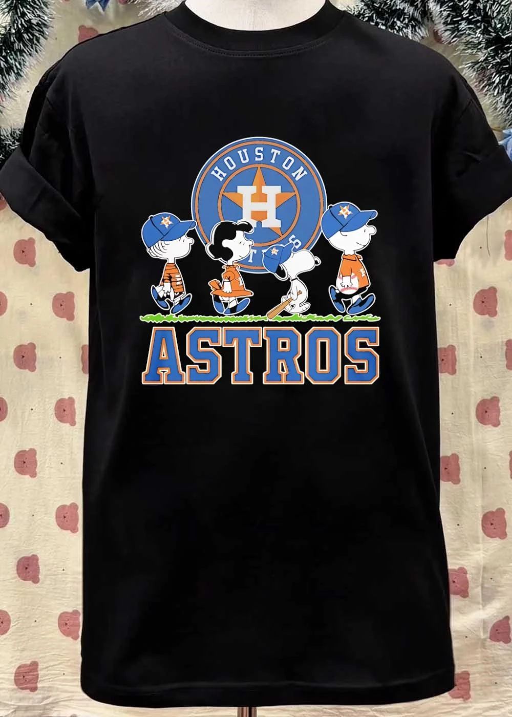 Peanuts Gang Houston Astros Baseball T-Shirt