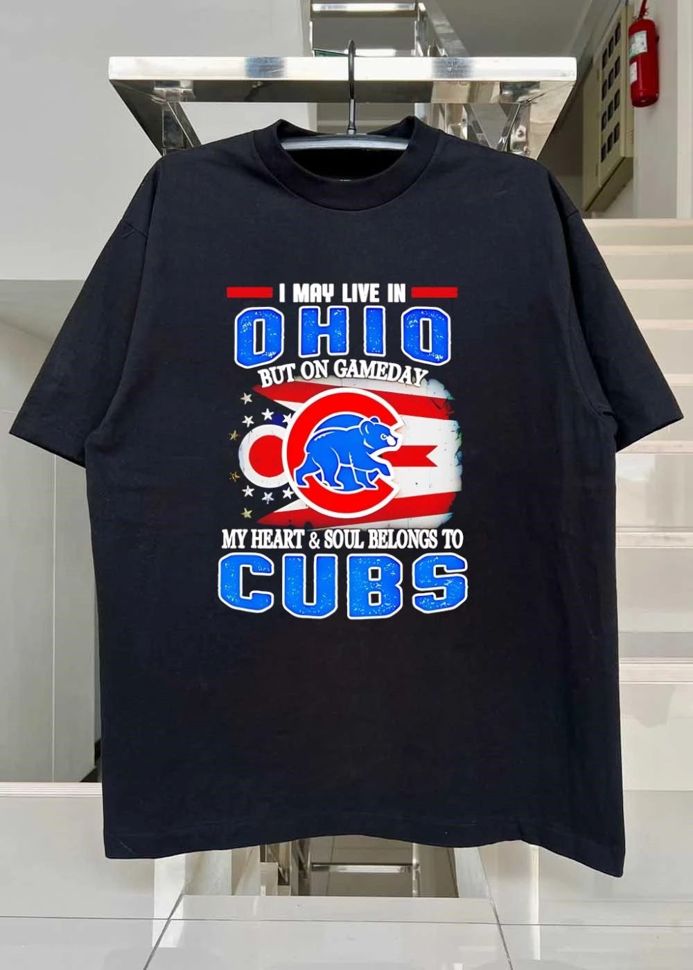 I may live in Ohio but on gameday my heart and soul belongs to Chicago Cubs shirt