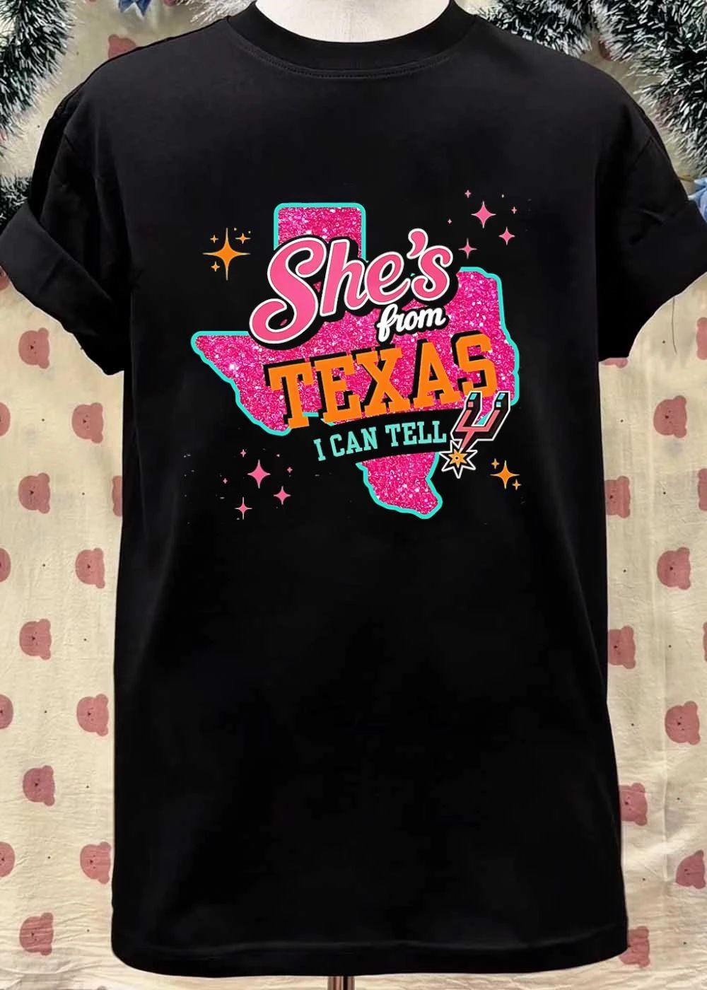 Girls from Texas I Can Tell San Antonio Spurs T-Shirt