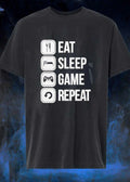 Eat Sleep Game Repeat Gaming T-Shirt
