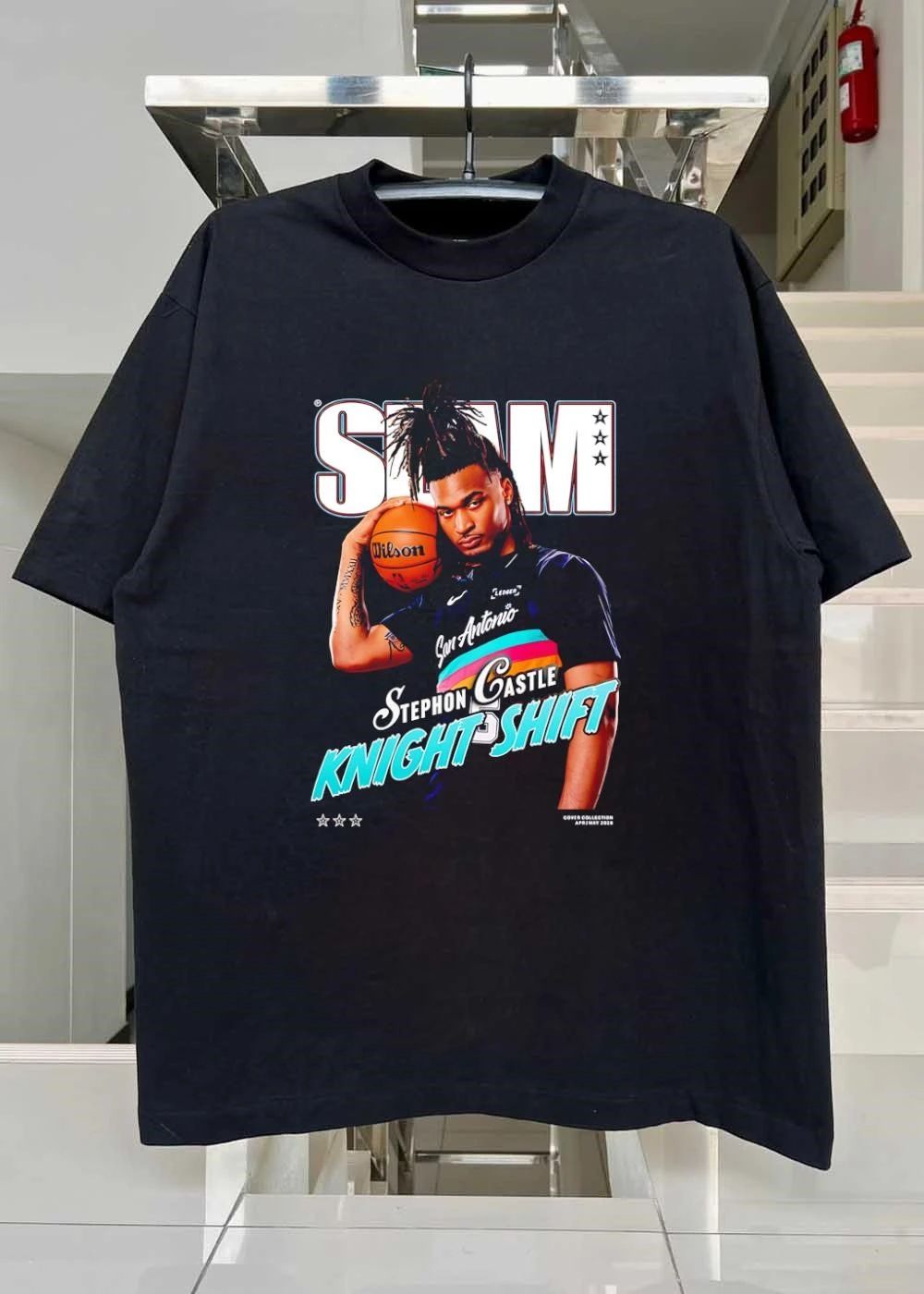Slam Magazine Stephon Castle Knight Shift San Antonio Spurs shirt