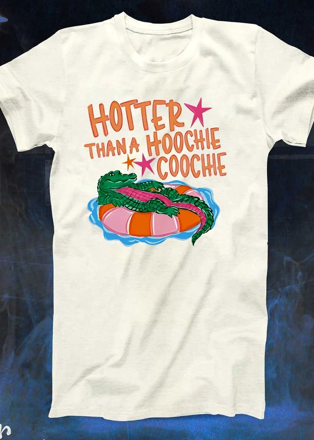 Summer Vibes Alligator Floating Hotter Than A Hoochie Coochie T-Shirt
