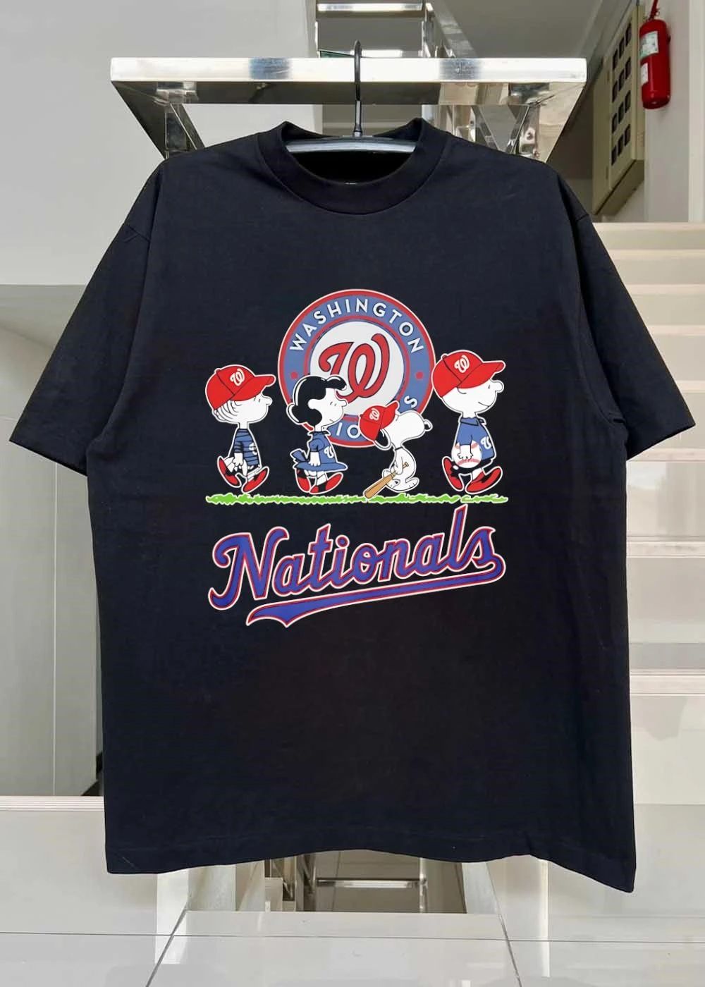 Peanuts Gang Washington Nationals Baseball Shirt