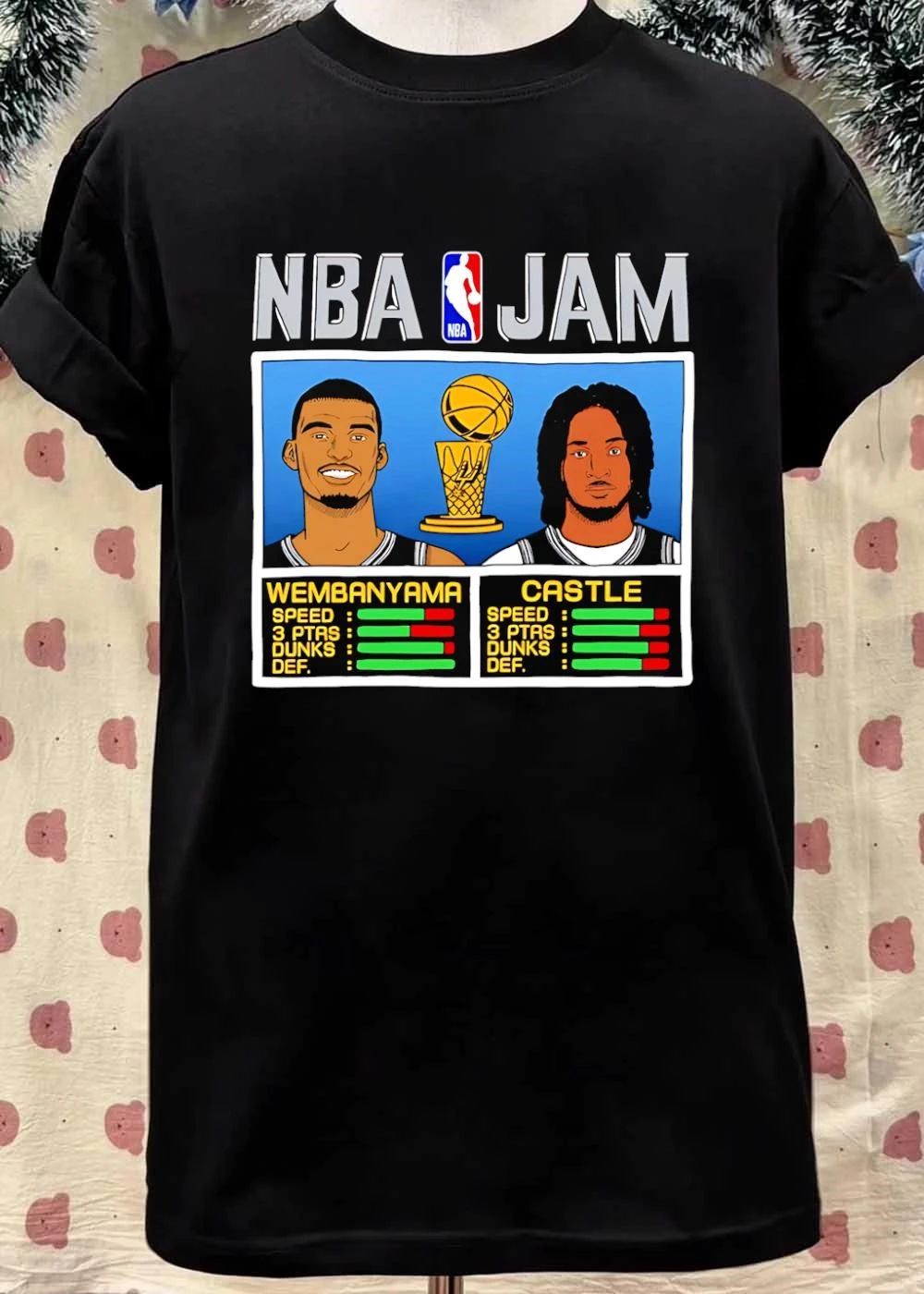 NBA Jam Victor Wembanyama Stephon Castle San Antonio Spurs Basketball shirt