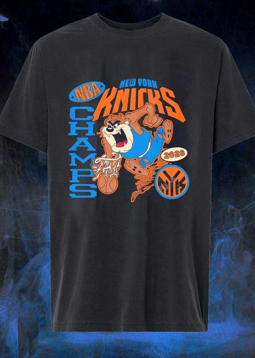 NBA Knicks Champs 2026 Featuring Tasmanian Devil Basketball shirt