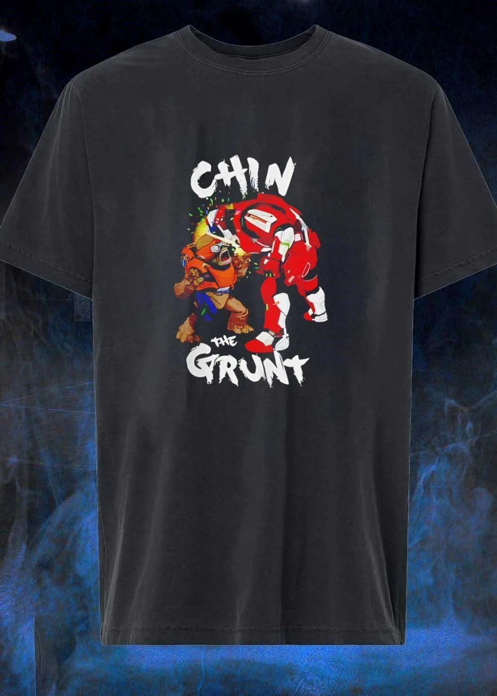 Spartan Punching Unggoy Chin the Grunt T-Shirt