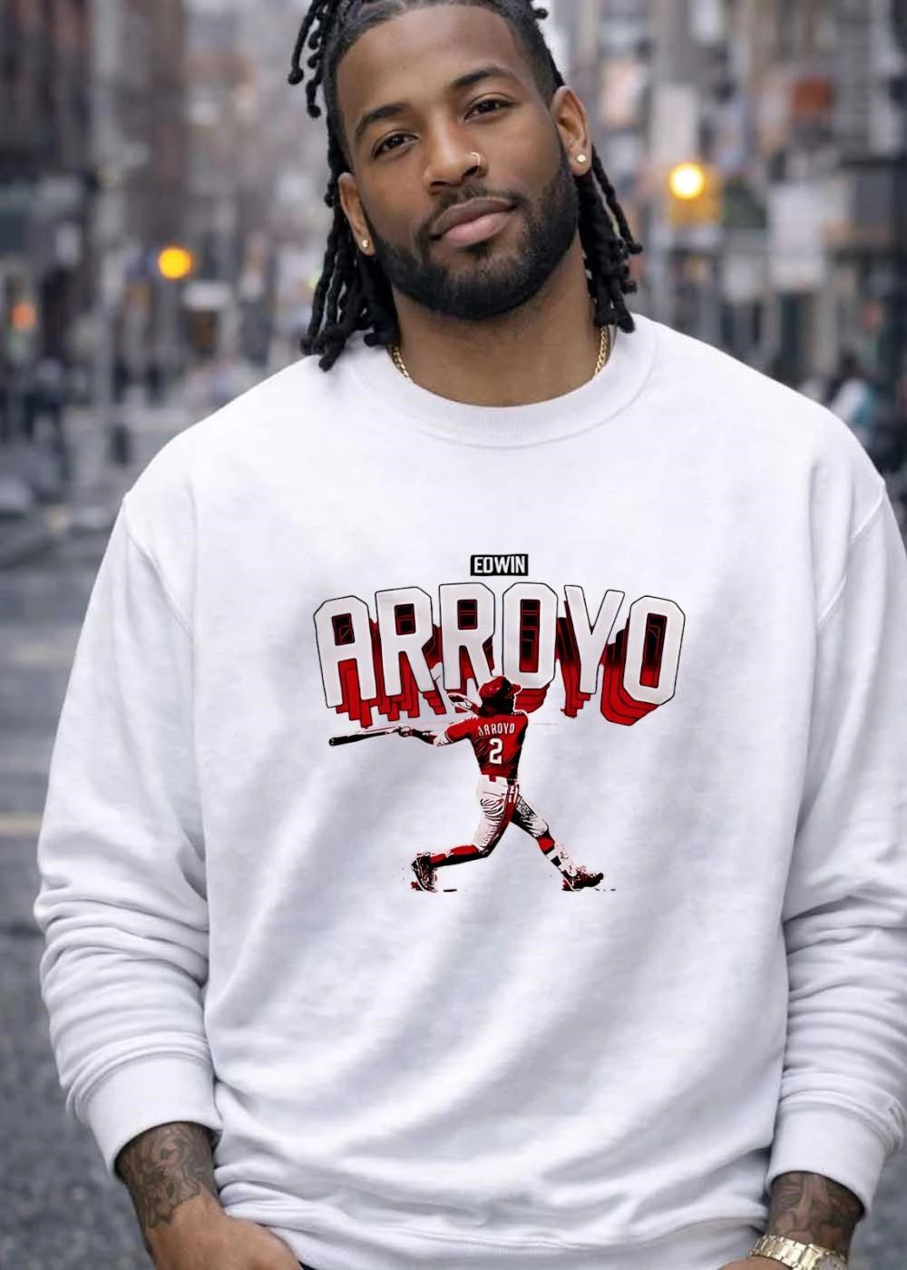 Edwin Arroyo baseball player shirt