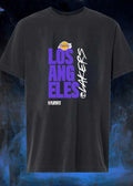 NBA Playoffs Los Angeles Lakers Logo Black T-Shirt