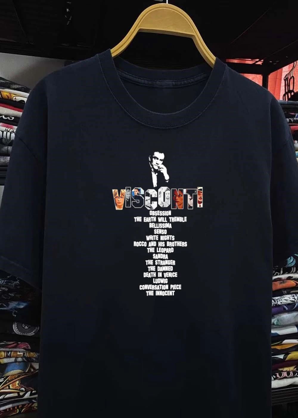Luchino Visconti Filmography List of Iconic Cinematic Works T-Shirt
