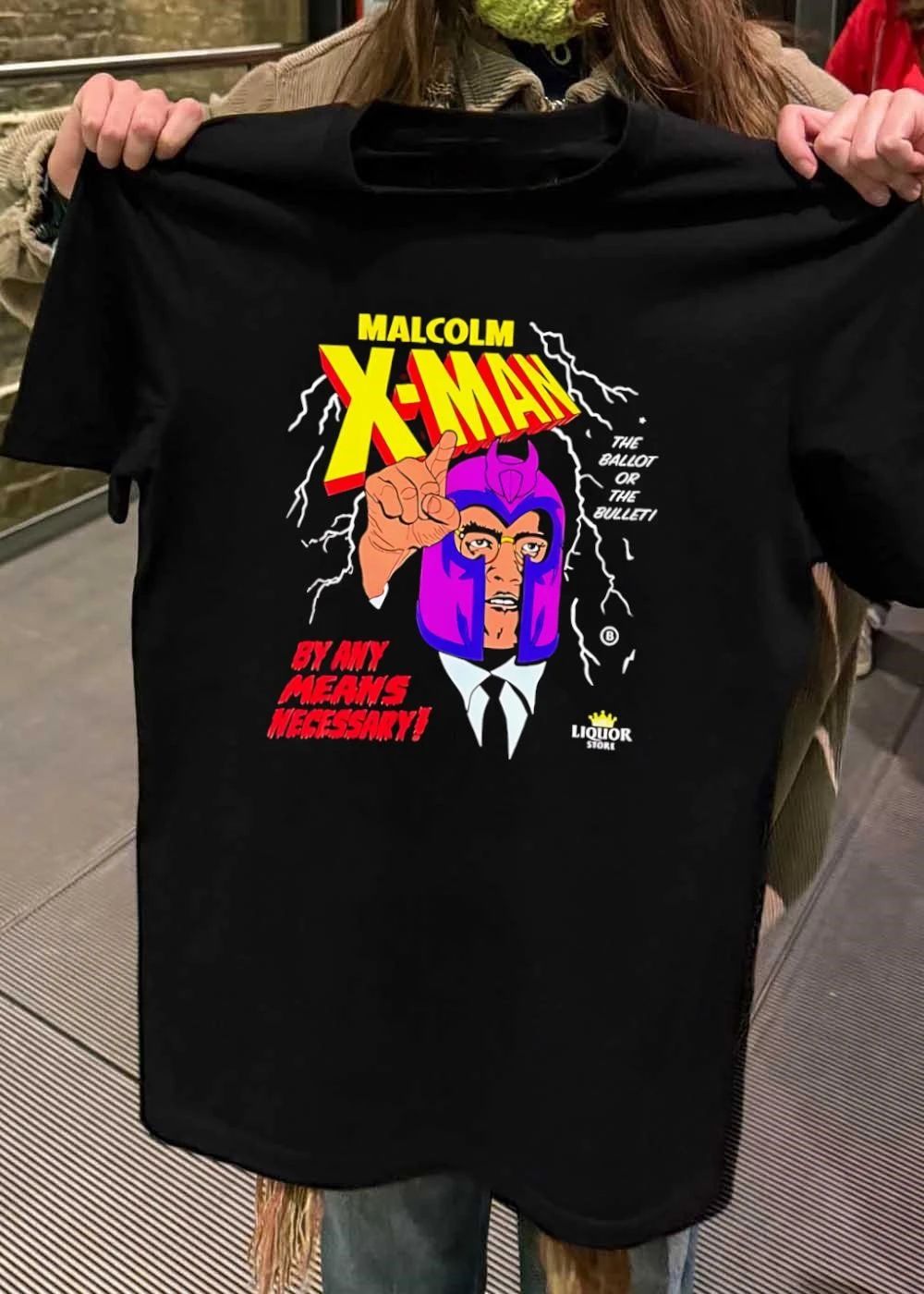 Malcolm X Magneto X-Men Malcolm X-Man the Ballot or the Bullet by Any Means shirt