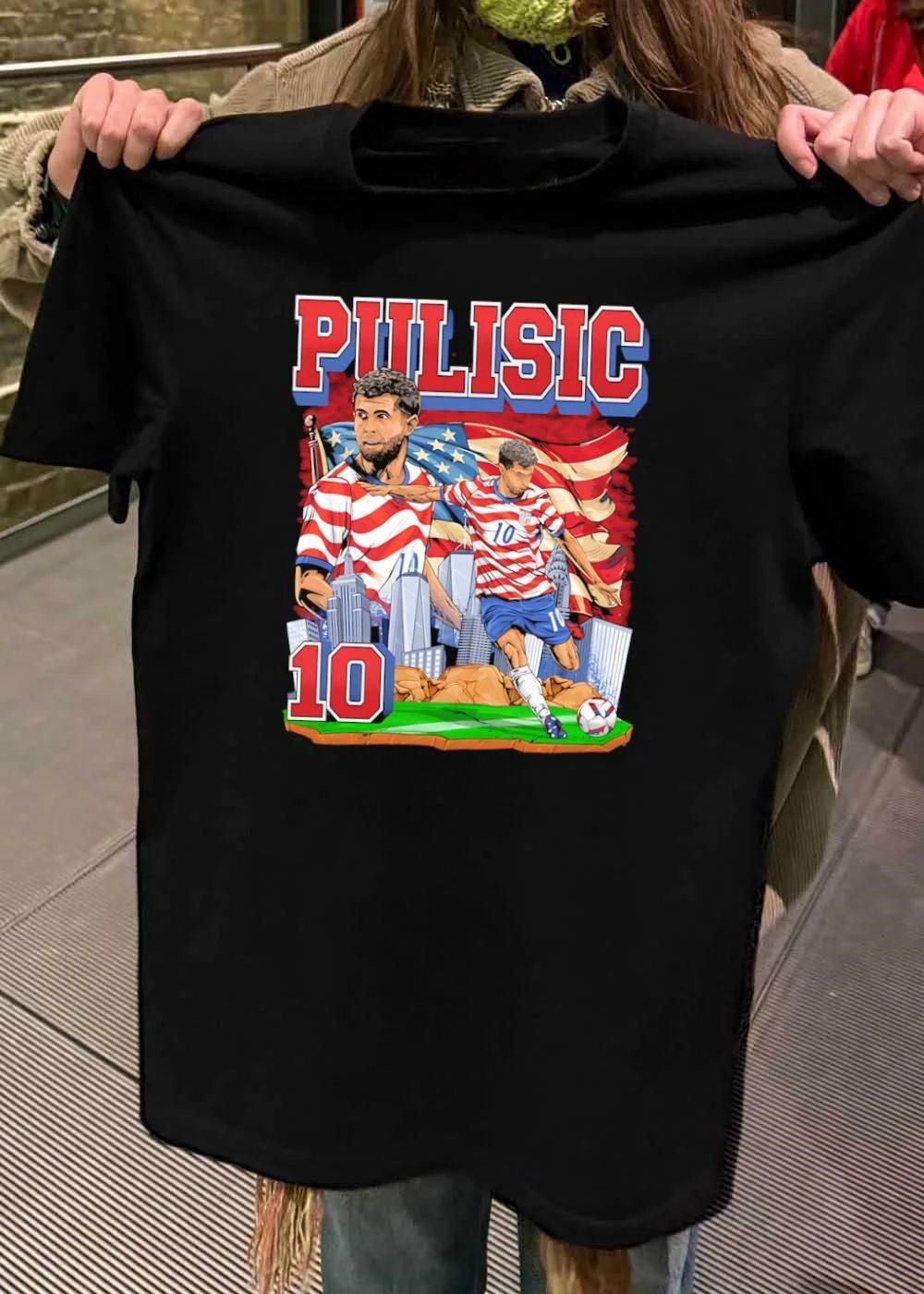 Christian Pulisic Kicking Ball USA Soccer Shirt