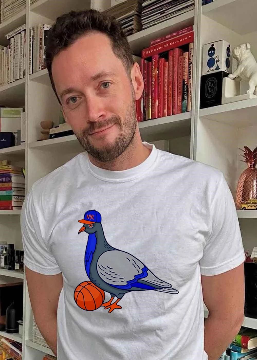 NYC Pigeon Basketball T-Shirt