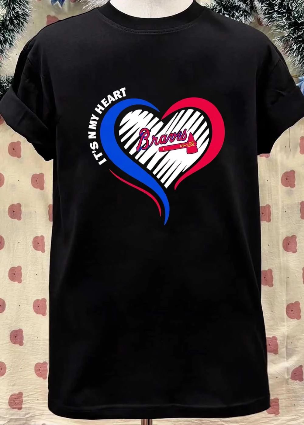 It’s In My Heart Braves Baseball Heart Shaped shirt