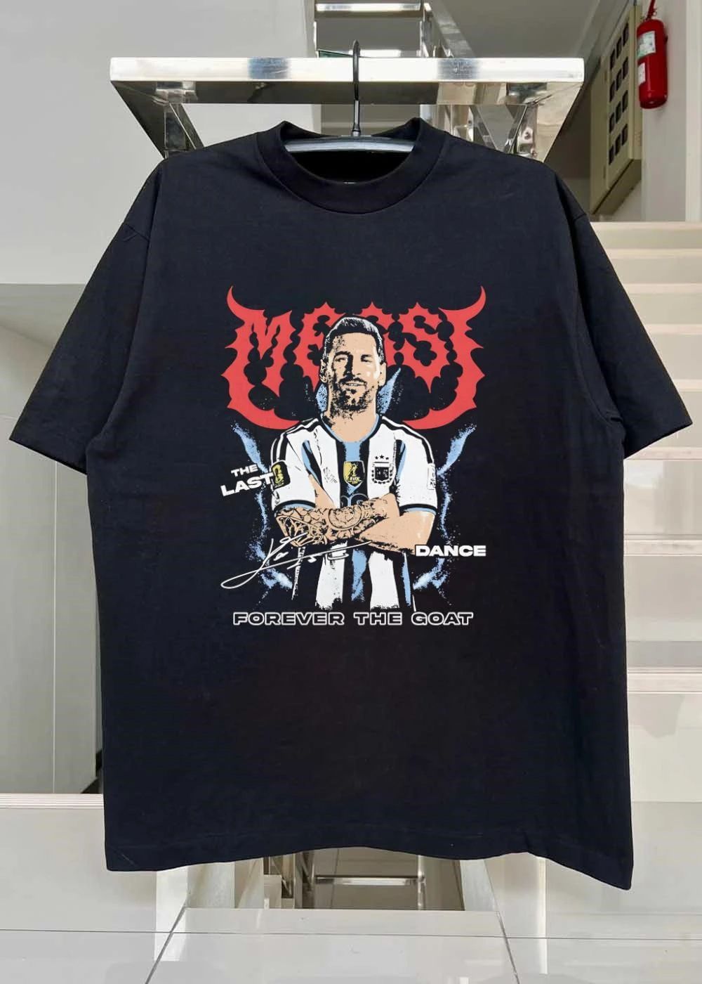 Messi the last dance forever the goat soccer player shirt