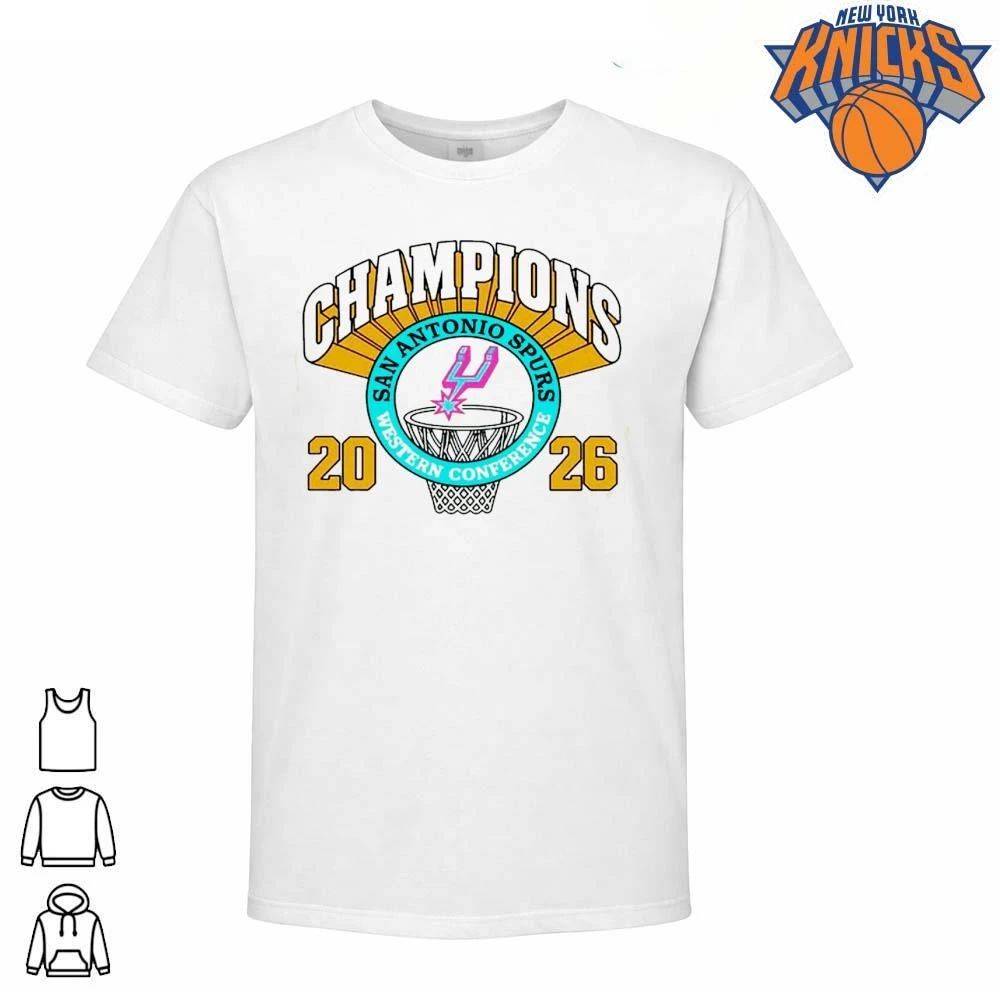 San Antonio Spurs 2026 Western Conference Champions Vintage Basketball T Shirt