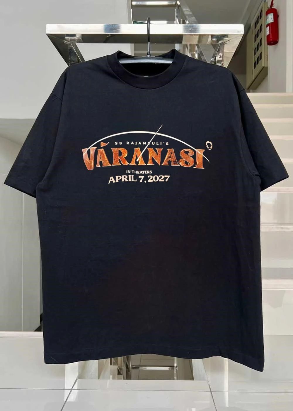 SS Rajamouli Varanasi Release Date Concept Apparel shirt
