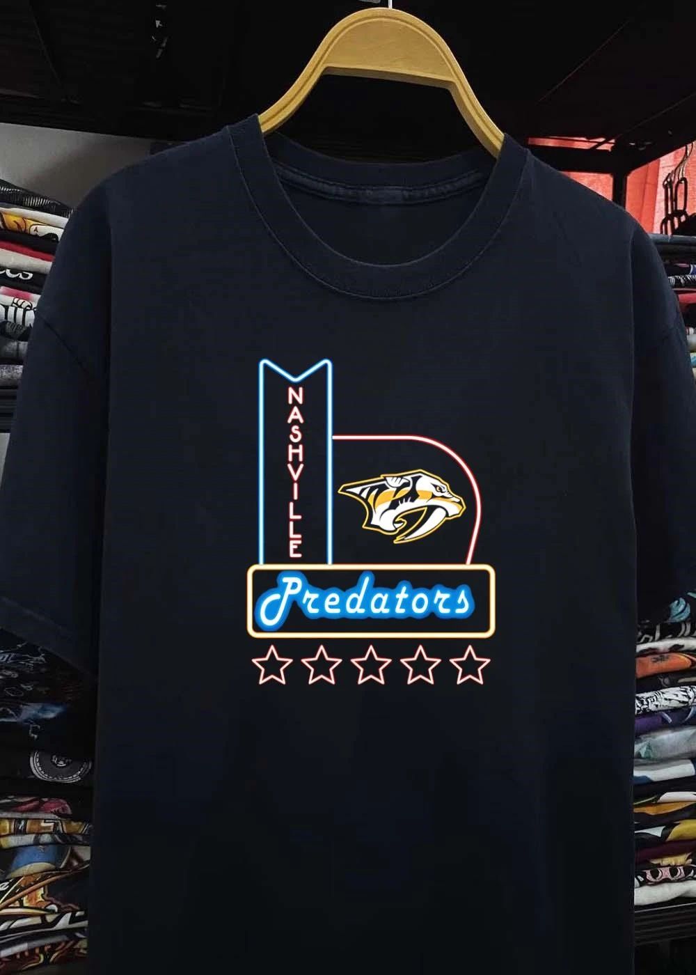 Nashville Predators Neon Sign Retro Light Banner Hockey shirt