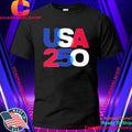 USA 250 Overlay Red White Blue Anniversary Shirt