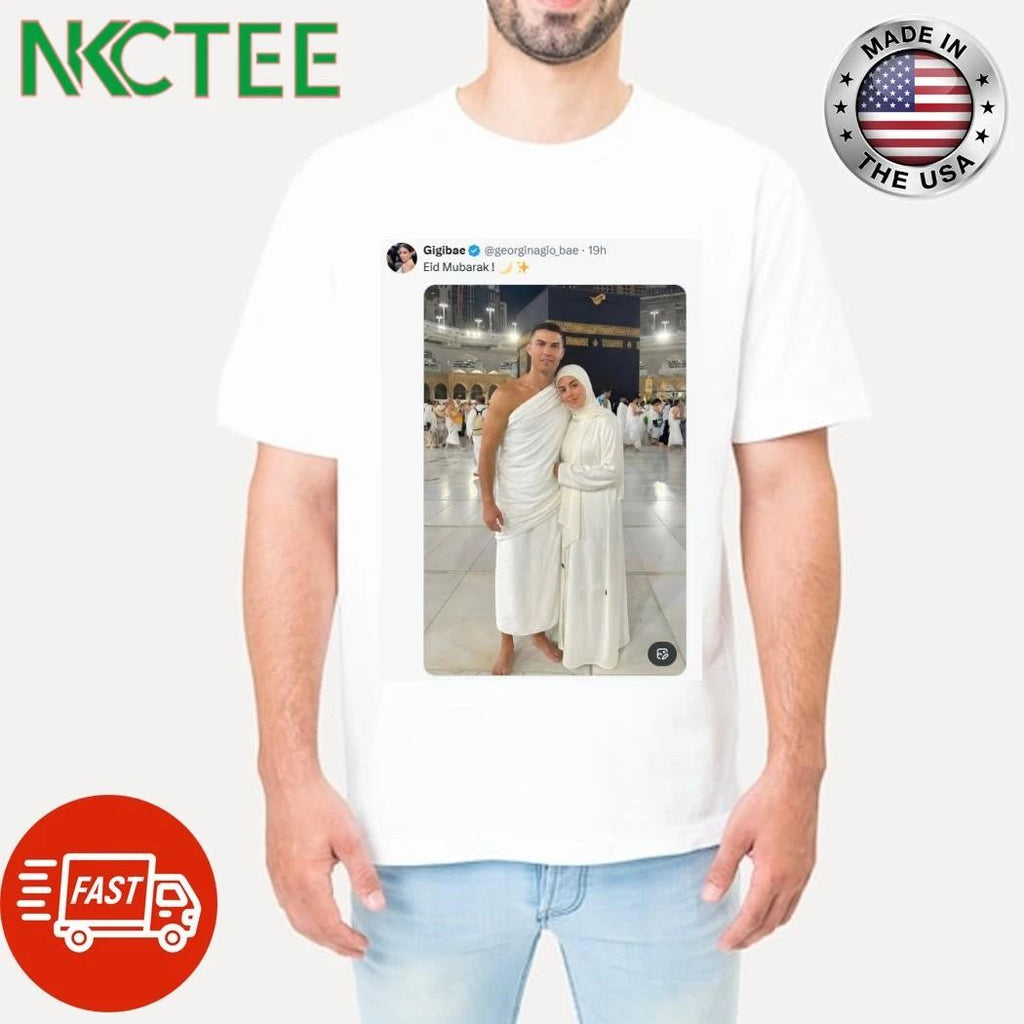 Cristiano Ronaldo Georgina Rodríguez Eid Mubarak shirt