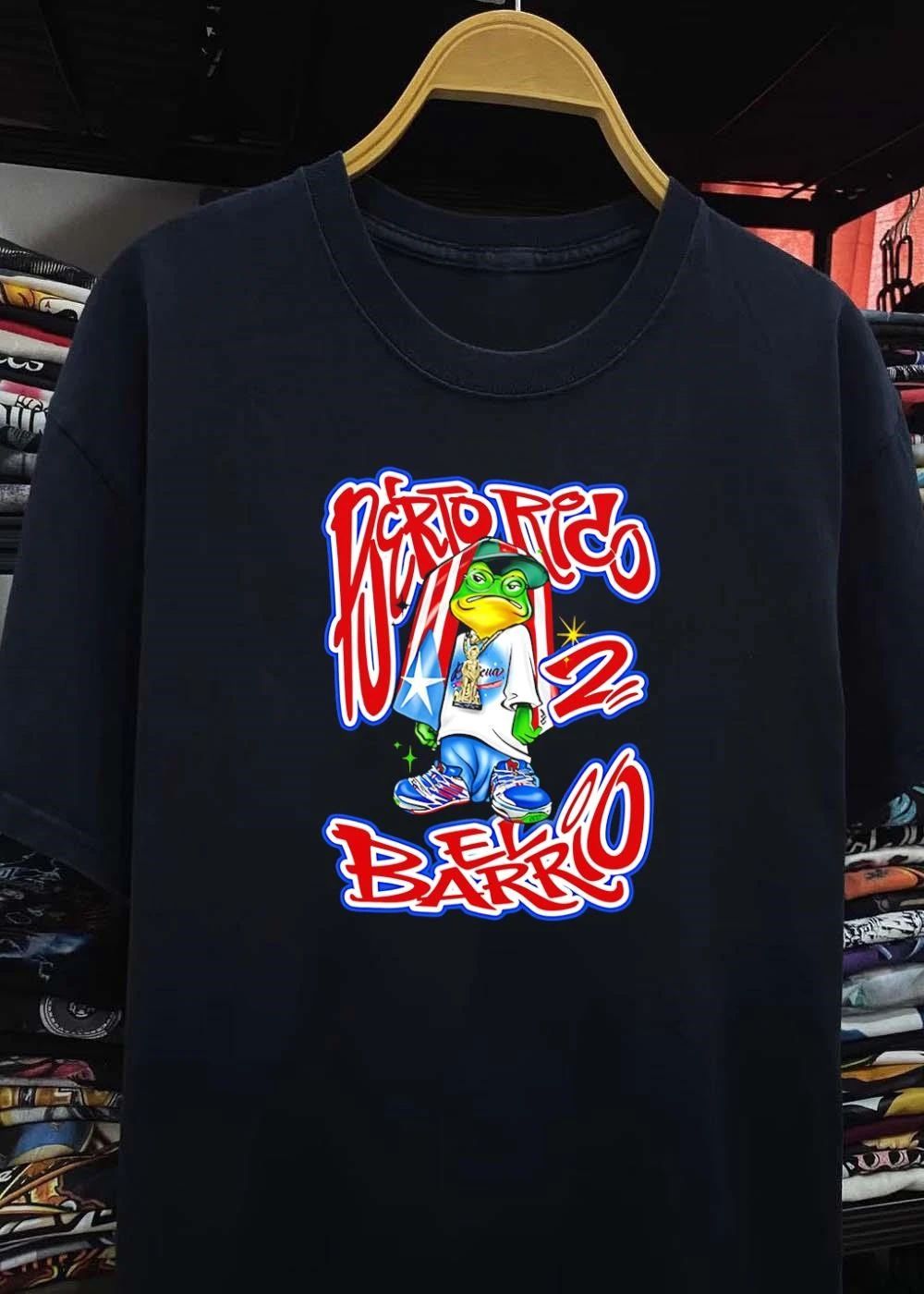 Puerto Rico El Barrio Frog Wearing Glasses shirt