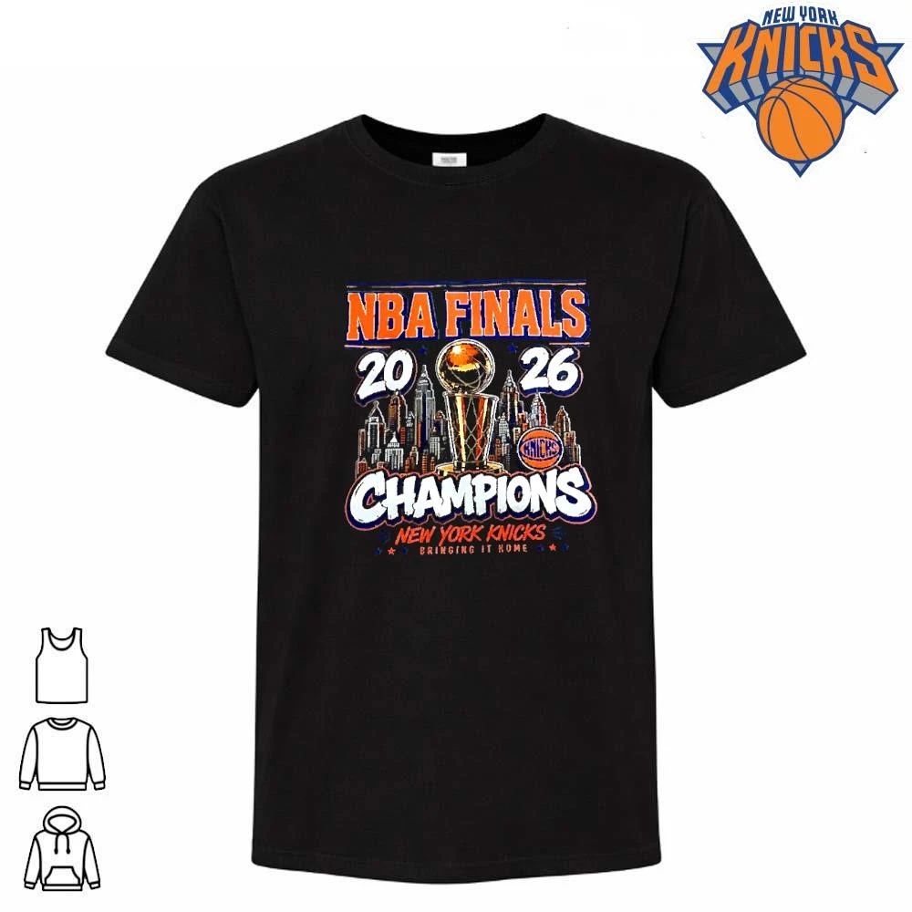 New York Knicks 2026 NBA Finals Champions Larry O’Brien Trophy Shirt