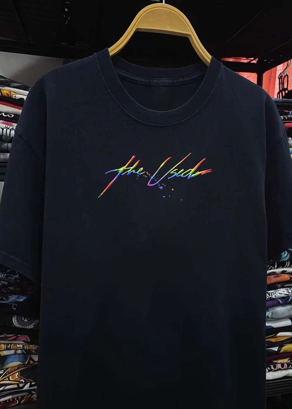 Rainbow The Used Logo Music Band T-Shirt