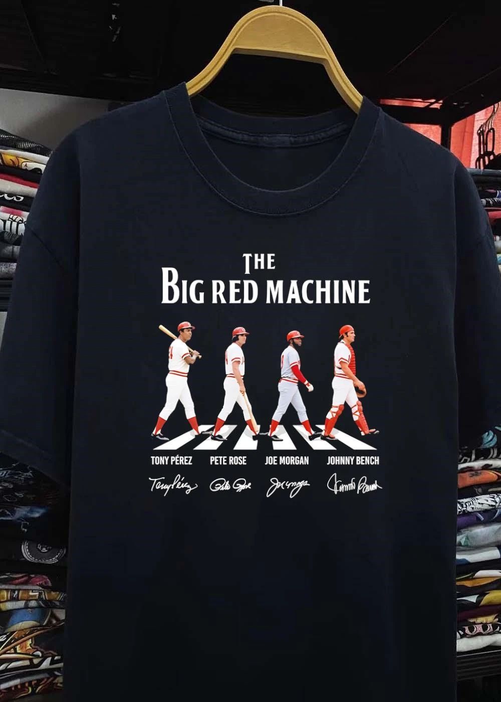Tony Pérez Pete Rose Joe Morgan Johnny Bench Walking The Big Red Machine Shirt