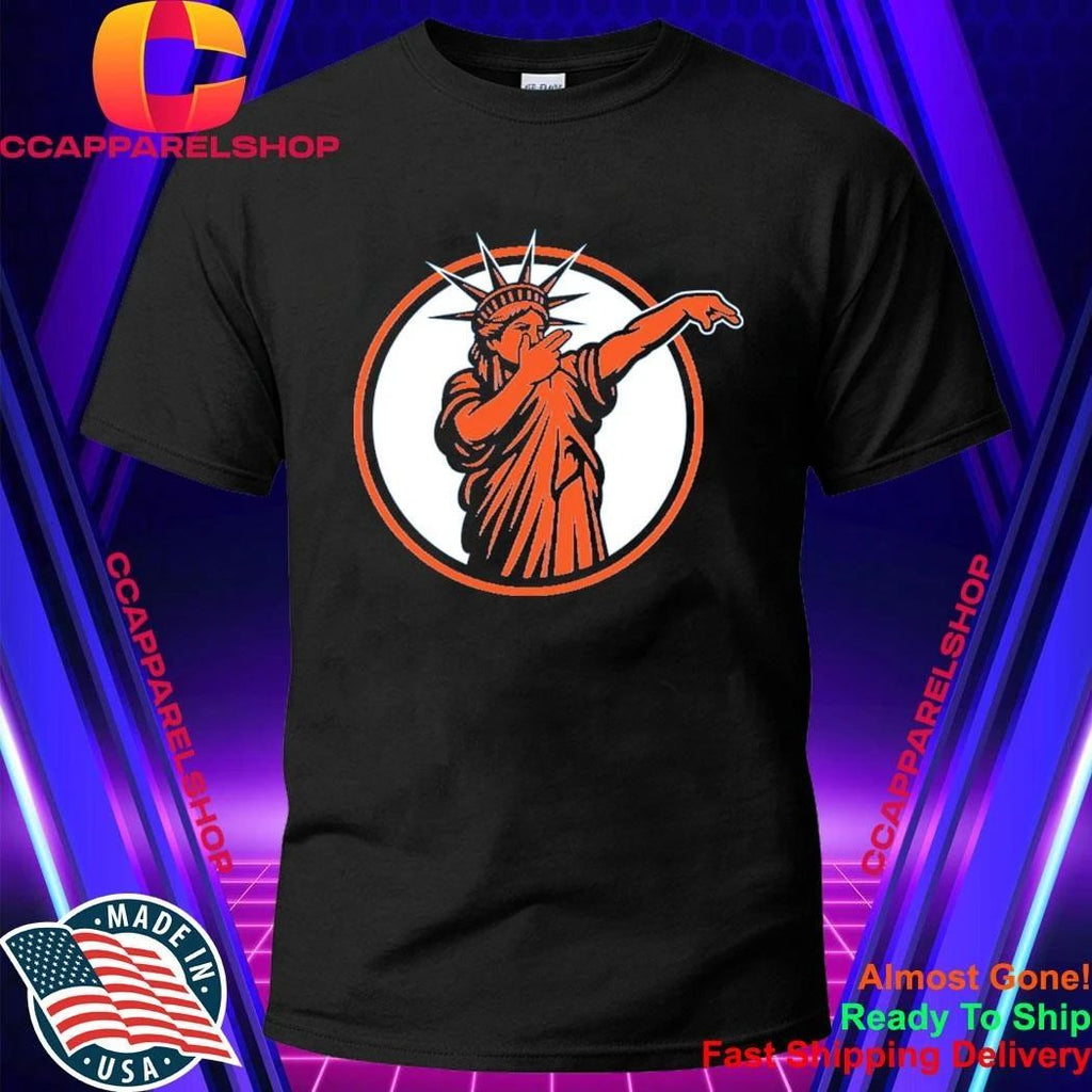 Jalen Brunson Statue of Liberty 3-Point Celebration Parody Shirt