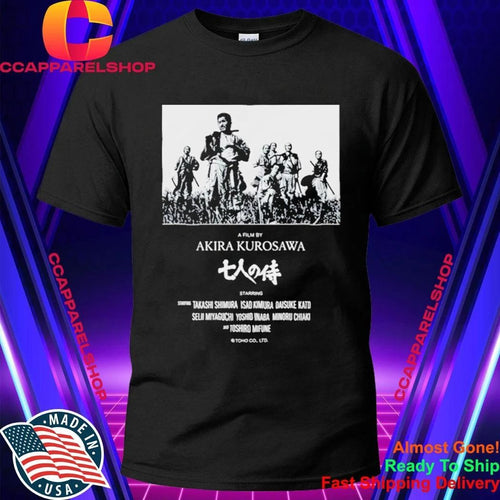 2026 Hideo Kojima Seven Samurai Poster Akira Kurosawa Shirt