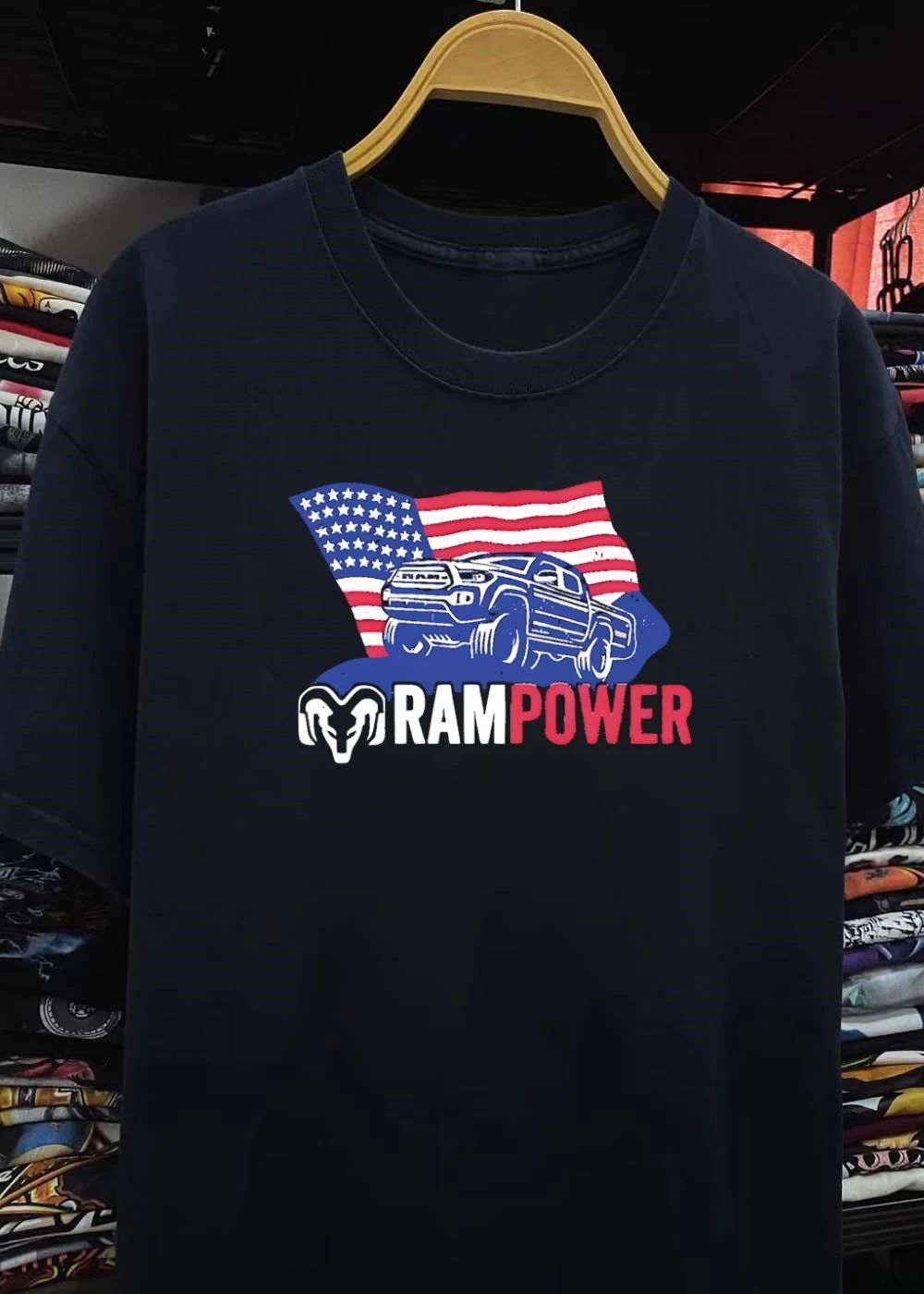 Ram Power USA Flag Men’s T-Shirt