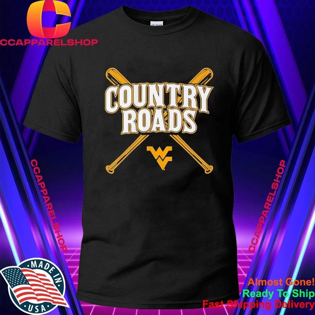 West Virginia Baseball Country Roads Shirt