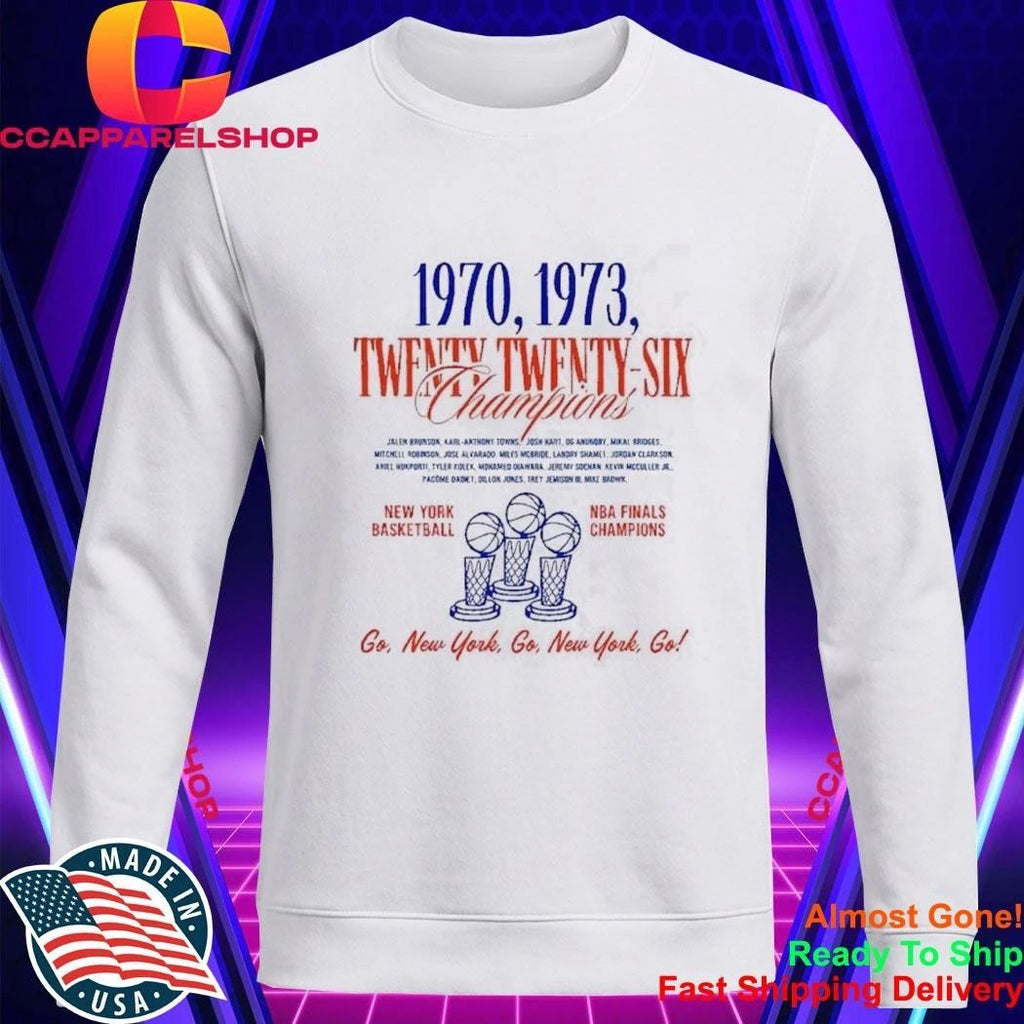 2026 Knicks NBA Finals Champions Fan Celebration Shirt