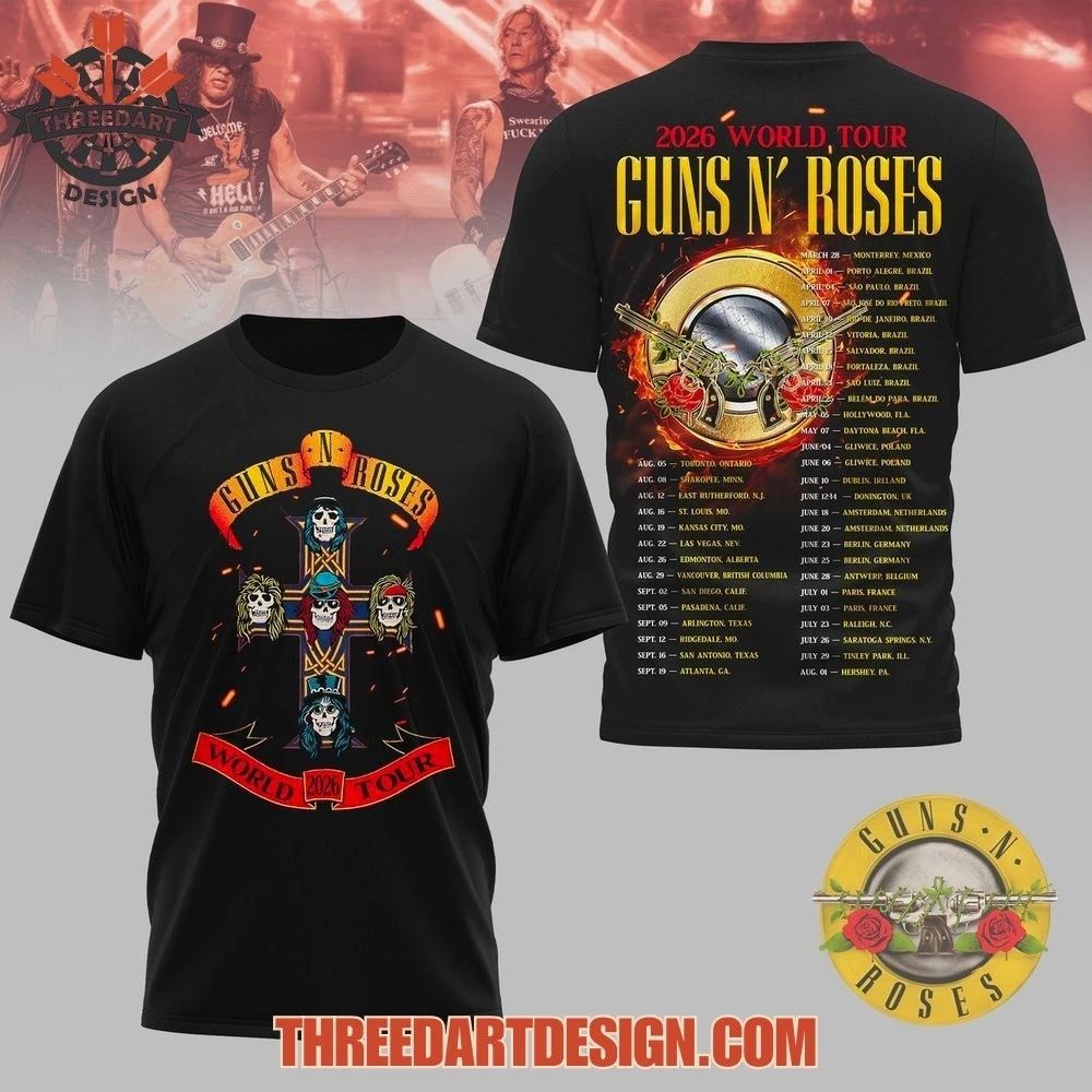 Guns N’ Roses World Tour 2026 Shirt