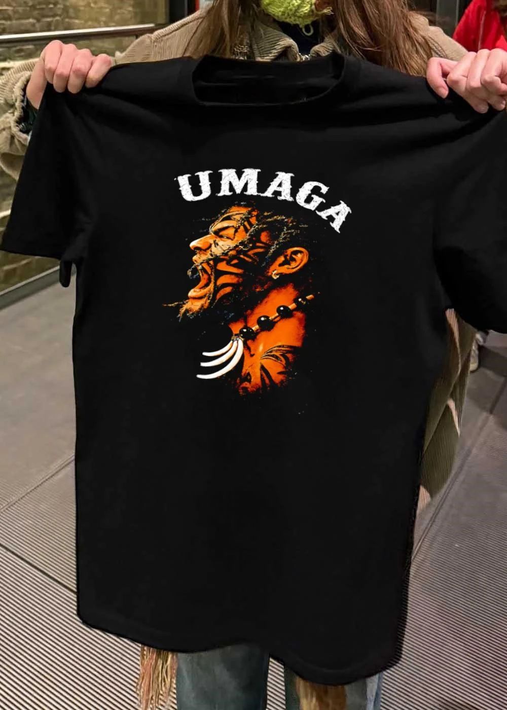 Wrestling Legend Umaga Roaring Face Tribal Tattoo Necklace Umaga shirt