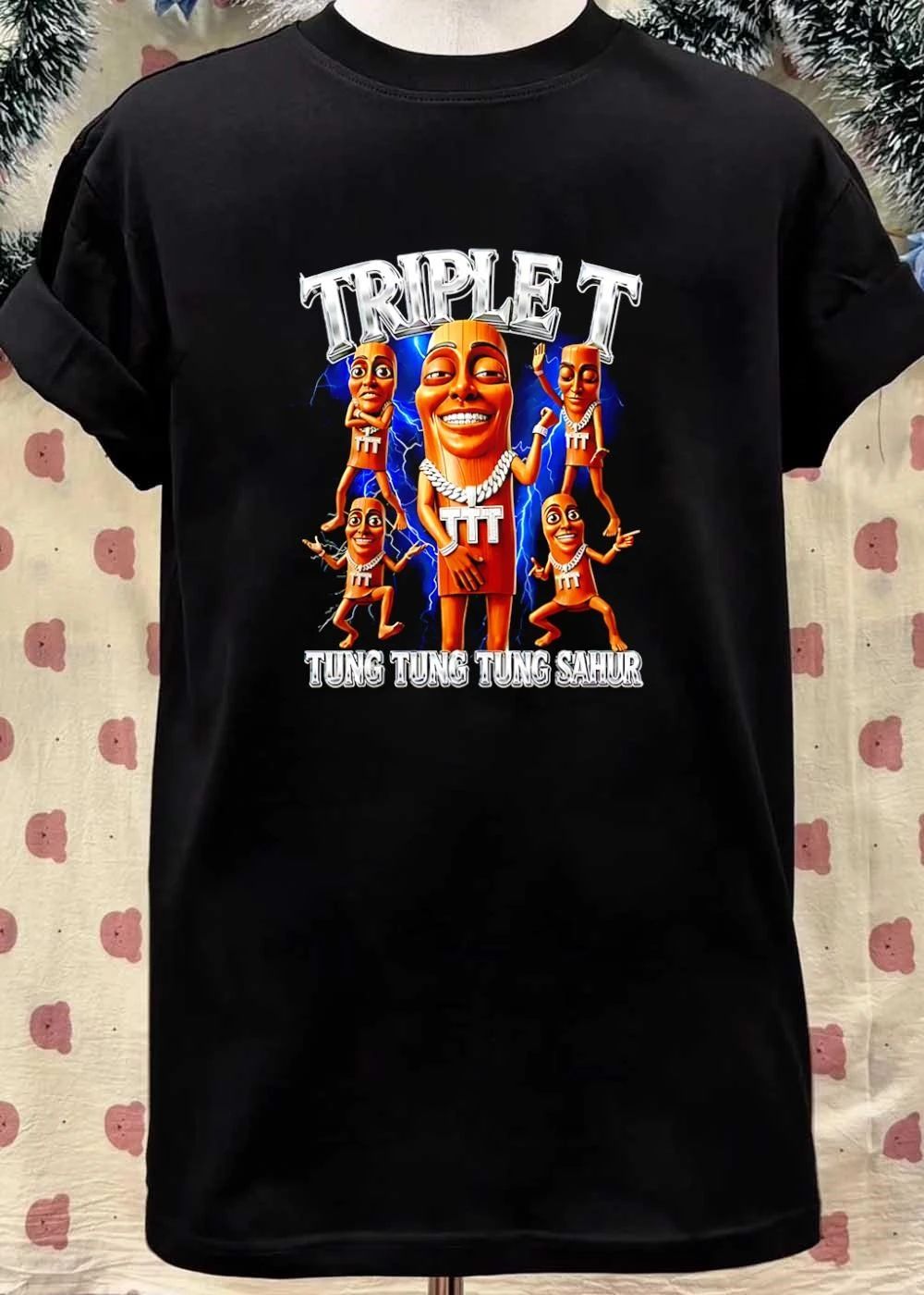 Triple T Tung Tung Tung Sahur Wooden Character shirt