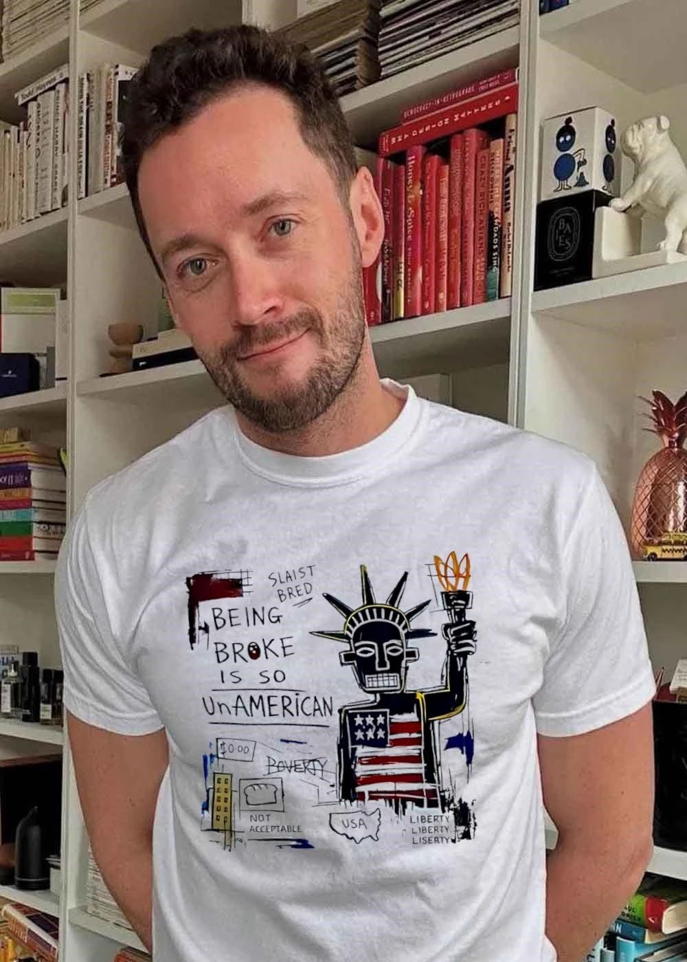 Slaist Bred Being Broke Is So UnAmerican Poverty Not Acceptable Usa Liberty Shirt