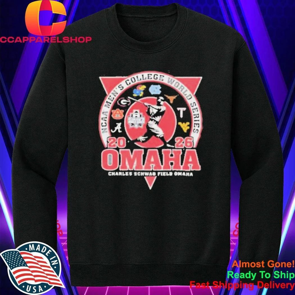Texas Longhorns 2026 Baseball College World Series 8 Team Good Angle Shirt