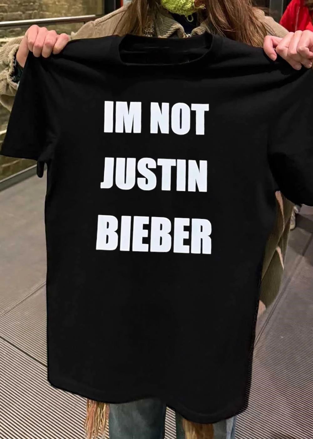 I Am Not Justin Bieber shirt