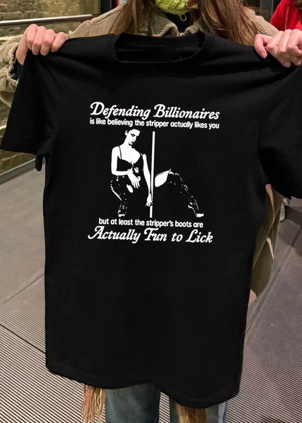 Defending Billionaires for Stripper Boots shirt