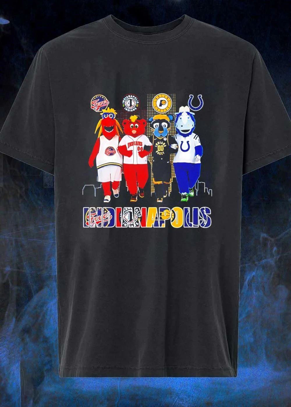 Fever Indians Pacers Colts Mascots Indianapolis Shirt