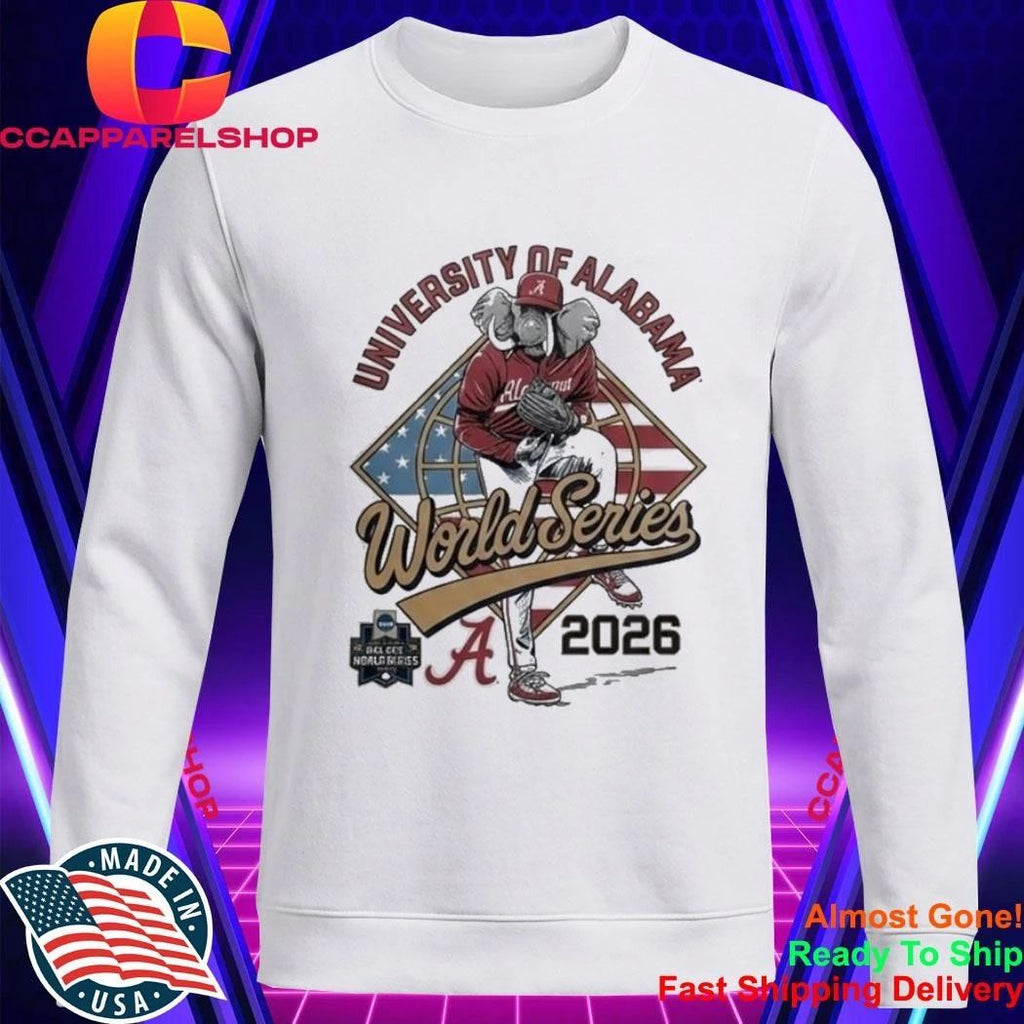 University Of Alabama Baseball World Series NCAA Men’s College Shirt
