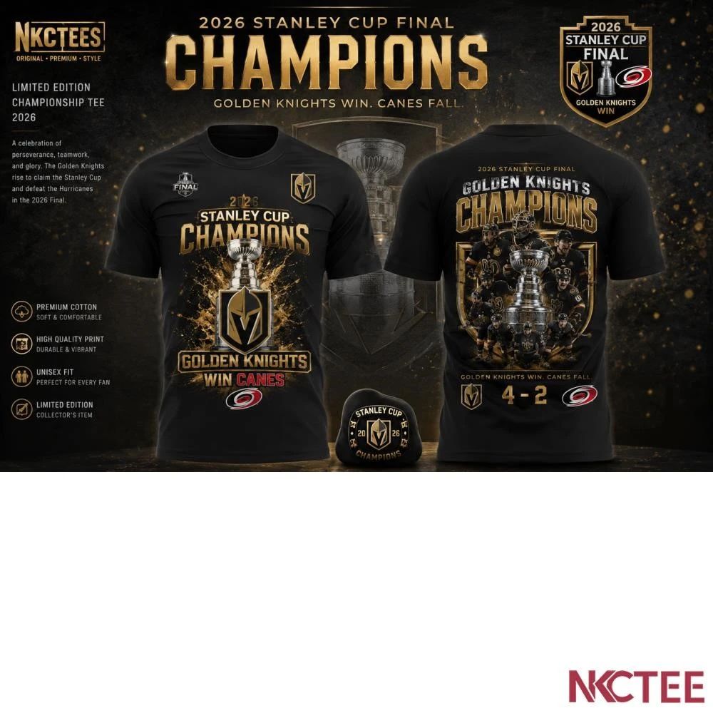 2026 Stanley Cup Final Golden Knights win Canes shirt