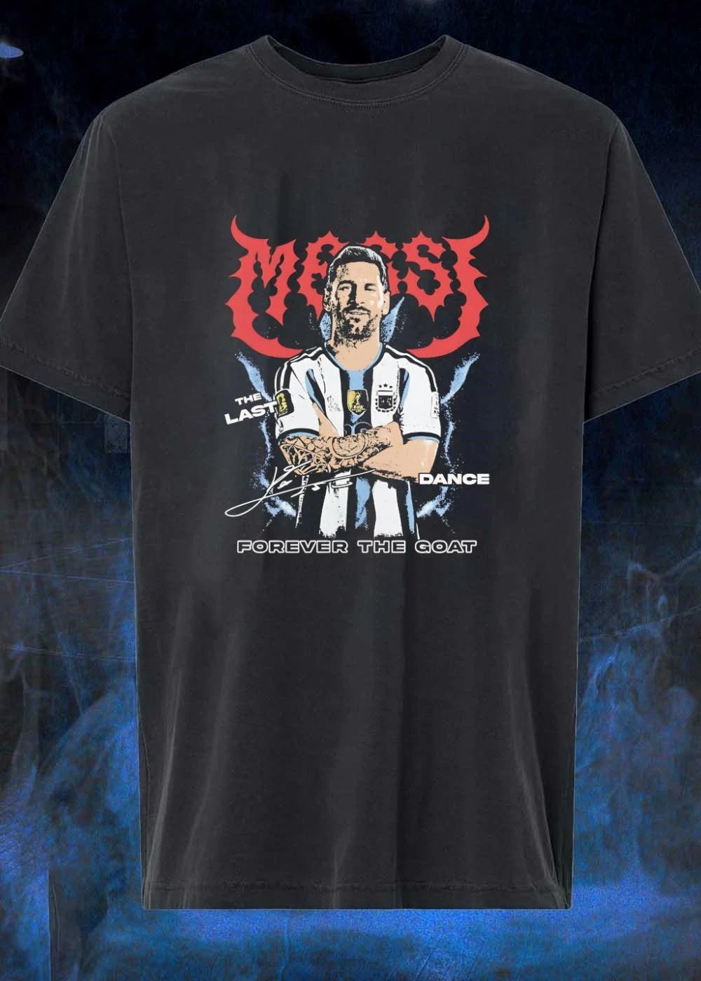 Messi the last dance forever the goat soccer player shirt
