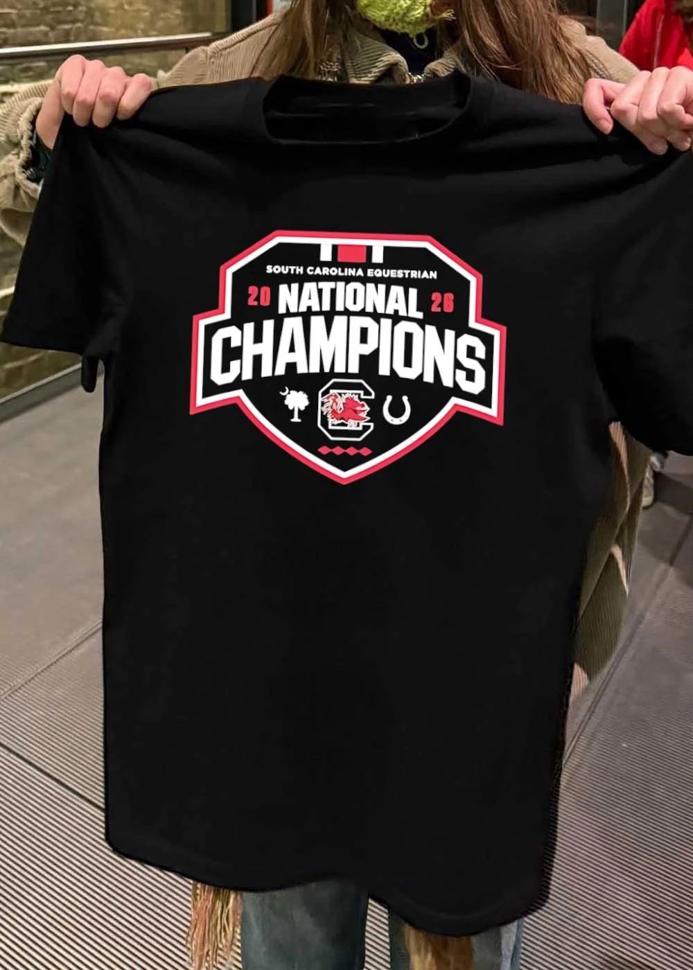 South Carolina Equestrian National Champions 2026 Logo T-Shirt