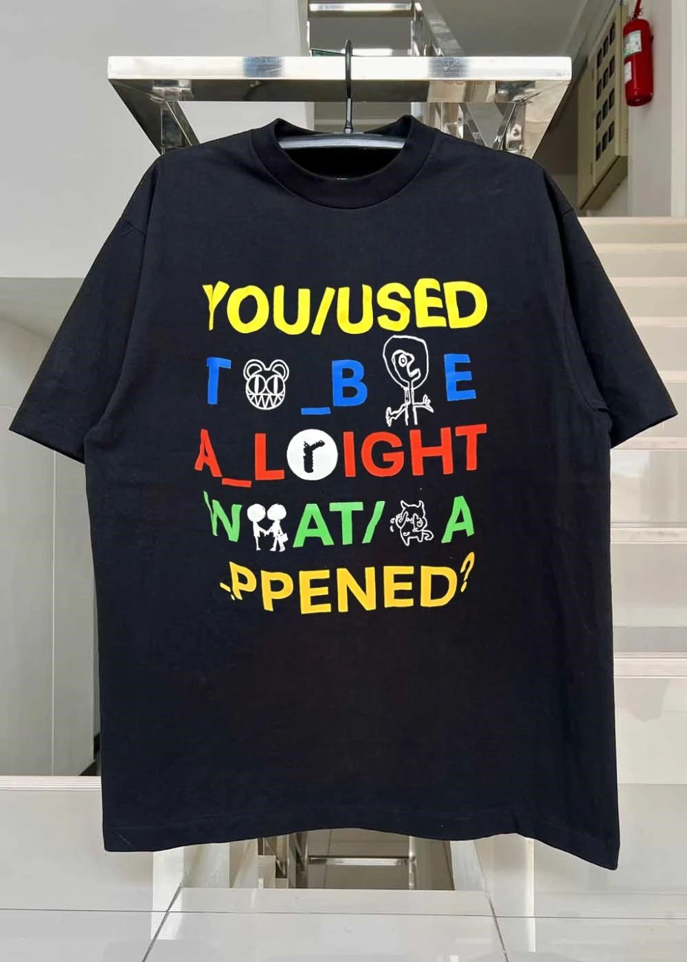 Radiohead Bear You Used to Be All Right What Happened Pop Culture Slogan Shirt