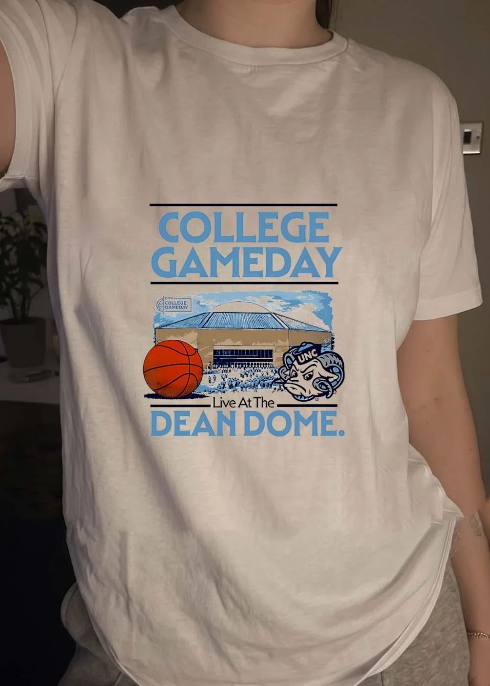 ESPN College Gameday Live at the Dean Dome North Carolina Tar Heels T-Shirt