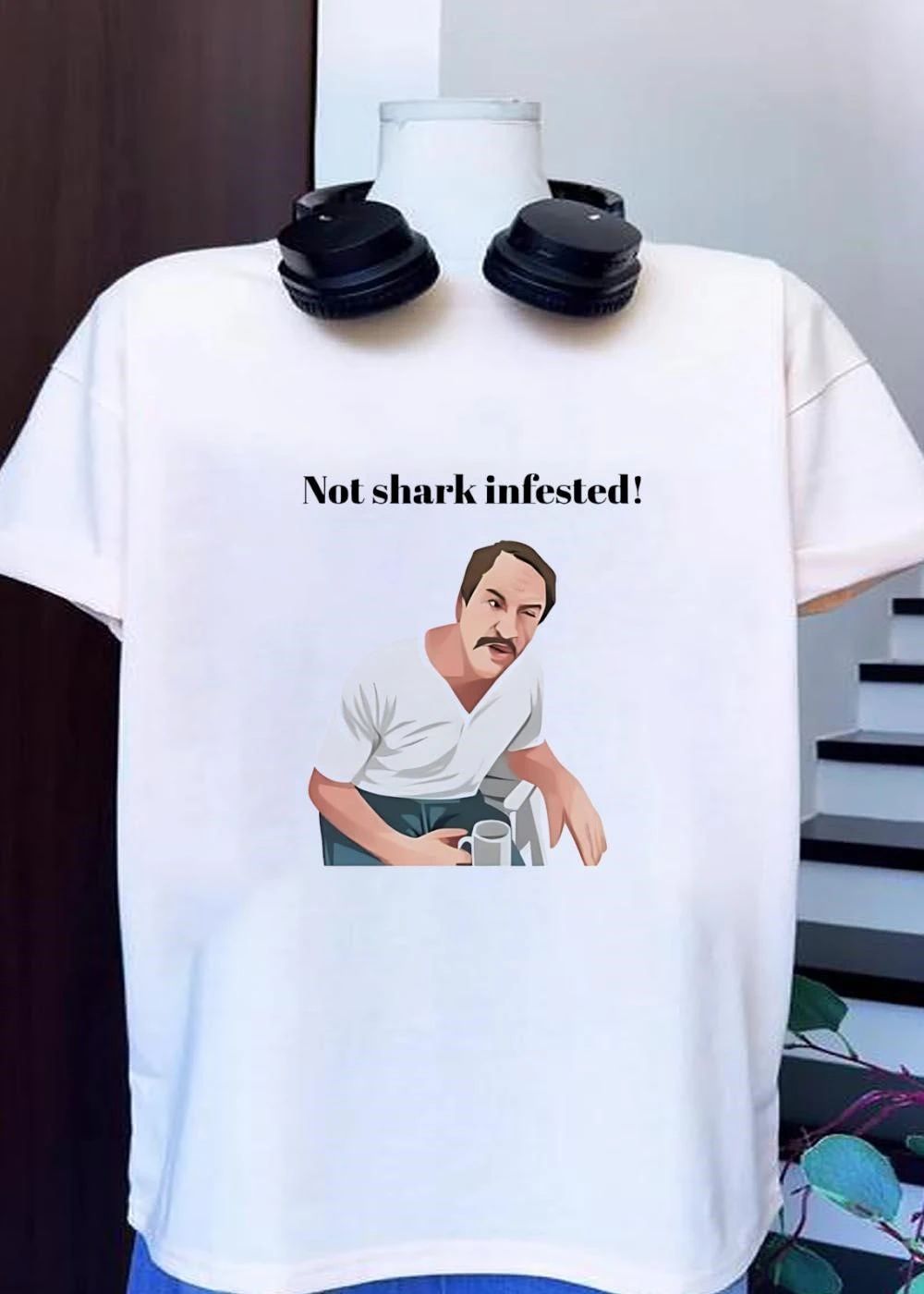 Not Shark Infested Winking Man Shirt