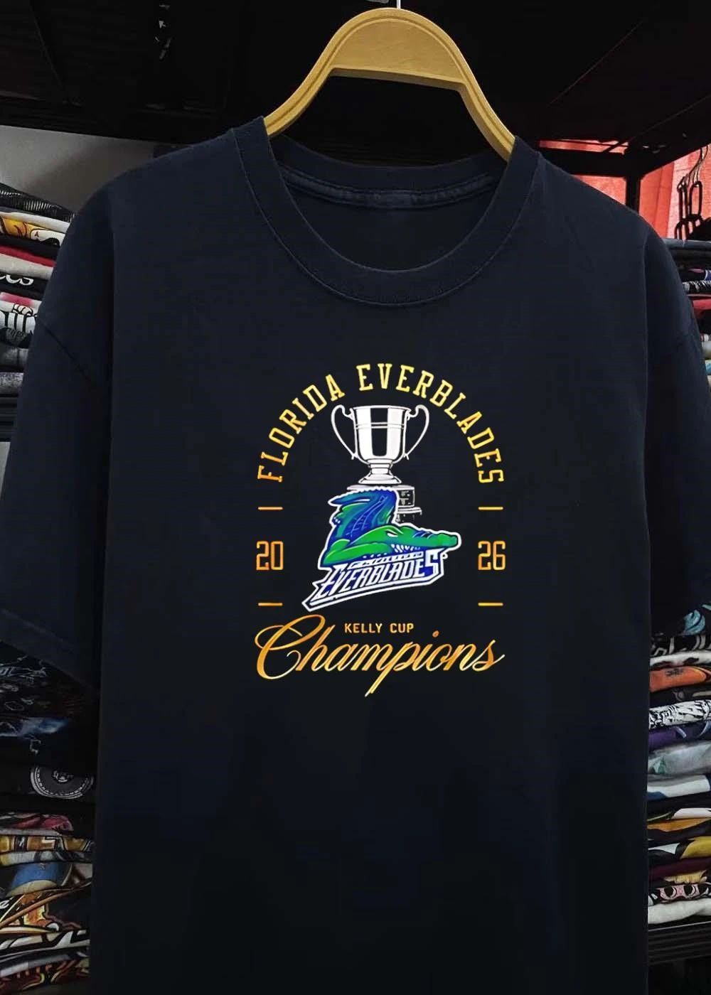 Kelly Cup Champions – Florida Everblades 2026 Celebration T-Shirt